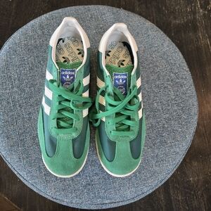 Mens Adidas SL 72 RS Casual Shoes in Green and White